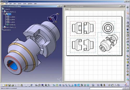 CAD modeling screen